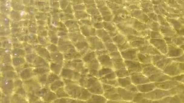 Textura Natureza Ondulação Corrente Água Fundo Móvel Com Efeito Meditativo — Vídeo de Stock