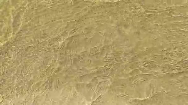 Textura Natureza Ondulação Corrente Água Fundo Móvel Com Efeito Meditativo — Vídeo de Stock