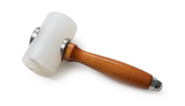 Deri çekiç yeni araç beyaz arkaplanı kapatın