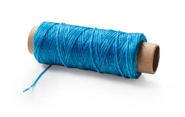 Dikiş ipliği maketi beyaz arkaplanı kapat