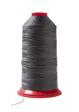 Dikiş ipliği maketi beyaz arkaplanı kapat