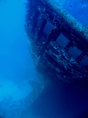 Hırvatistan 'ın Adriyatik Denizi yakınlarındaki Solta adası yakınlarında ahşap balıkçı teknesi enkazı