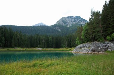 Kara Göl - Karadağ 'ın Durmitor Ulusal Parkı' ndaki Zabljak kasabası yakınlarındaki buzul gölü