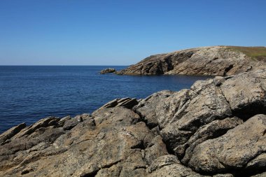 Quiberon Yarımadası Vahşi Sahili, Brittany, Fransa