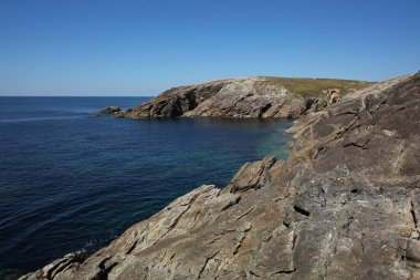Quiberon Yarımadası Vahşi Sahili, Brittany, Fransa