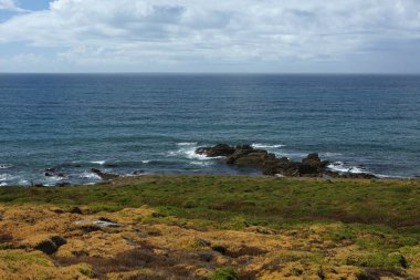 Menez Dregan bölgesi kıyıları, Brittany, Fransa