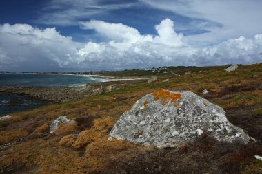 Menez Dregan bölgesi kıyıları, Brittany, Fransa