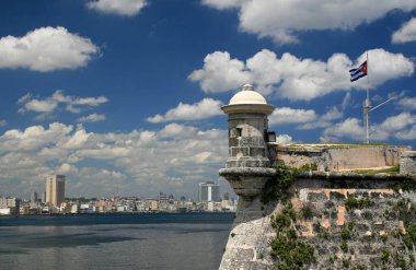 Havana manzarası, Fortaleza de San Carlos de la Cabaa, Küba