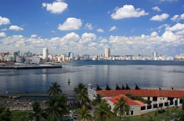 Havana manzarası, Fortaleza de San Carlos de la Cabaa, Küba