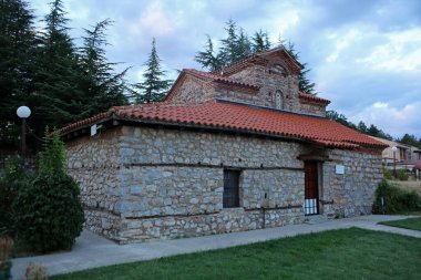 Kuzey Makedonya 'nın Ohri kentinde Azizler Kilisesi Konstantin ve Elena