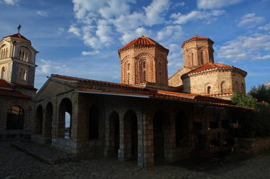 Kuzey Makedonya 'nın Ohri kenti yakınlarındaki Aziz Naum Manastırı
