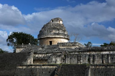 El Caracol - Gözlemevi, Maya medeniyetinin Chichen Itza, Yucatan, Meksika bölgesinde bir yapı.
