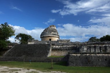 El Caracol - Gözlemevi, Maya medeniyetinin Chichen Itza, Yucatan, Meksika bölgesinde bir yapı.