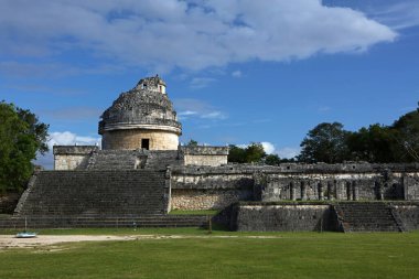 El Caracol - Gözlemevi, Maya medeniyetinin Chichen Itza, Yucatan, Meksika bölgesinde bir yapı.