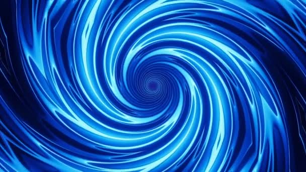 Malla Alambre Azul Retorcido Efecto Zoom Fondo Animación Abstracto — Vídeo de stock