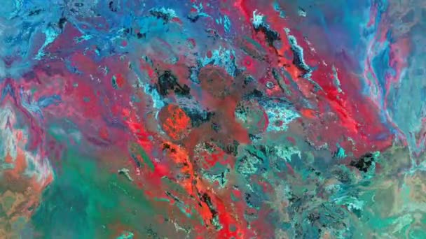 Pętle Kolorowy Marmur Wymieszać Płynną Fakturę Koloru Nowoczesna Animacja Tła — Wideo stockowe