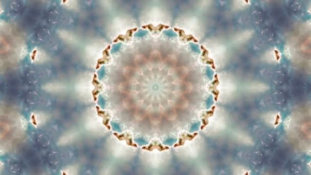 Résumé Fond Cercle Kaléidoscope Coloré Hypnotique Mandala Animation — Video