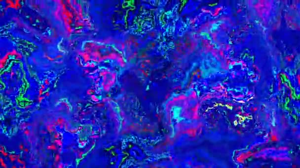 Абстрактный Цветной Мрамор Смесь Жидкой Цветовой Текстуры Современная Фоновая Анимация — стоковое видео