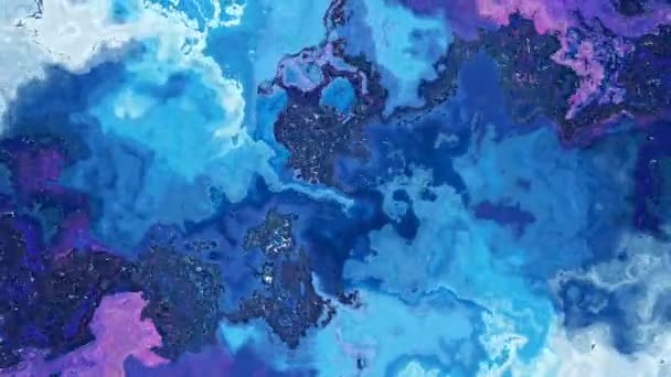 Streszczenie Kolorowy Marmur Wymieszać Płynny Kolor Tekstury Nowoczesna Animacja Tła — Wideo stockowe