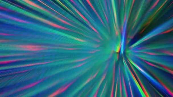 Side Motion Colorful Light Ray Technology Music Background — Stock Video