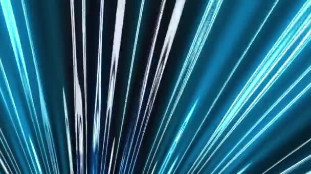 Neon Lazer Mavi Işık Işını Disko Müziği Soyut Arkaplan Canlandırması — Stok video