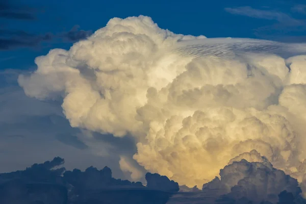 Bel Cielo Nuvoloso Cumulo Prima Della Tempesta Texture Sfondo Naturale — Foto Stock