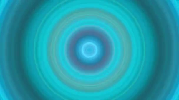 Kleurrijke Neon Pulserende Abstracte Gloeiende Cirkel Geluidsgolfformloop Bare Achtergrond — Stockvideo
