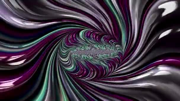 Wirbel Fließende Wellenmuster Blauer Und Lila Farbe Abstrakter Hintergrund Für — Stockvideo