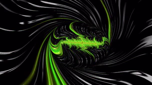 Wirbel Fließendes Wellenmuster Grüner Farbe Abstrakter Hintergrund Für Text Oder — Stockvideo