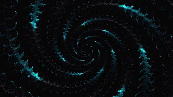 Абстрактная Голубая Фактурная Линия Центре Фоновый Цикл Туннеля Современная Анимация — стоковое видео