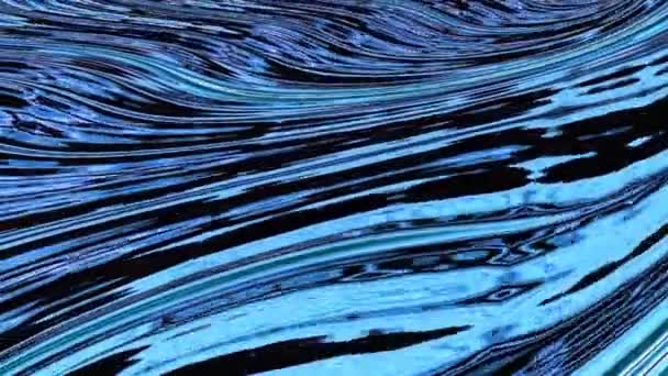 Abstract Blue Water Texture Pattern Flowing Loop Able Wave Animation — Stock Video