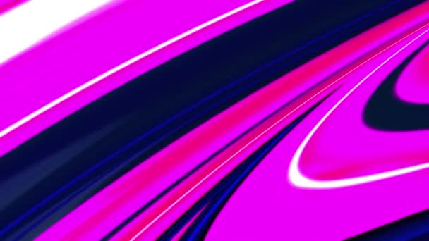 Glowing Pink Blue Wave Line Shine Change Color Modern Loop — Stock Video