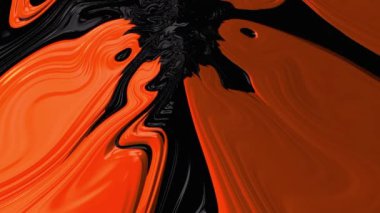 Siyah mermer dokuda lüks altın metalik sıvı renk akışı. Modern döngü tabanlı arkaplan canlandırması