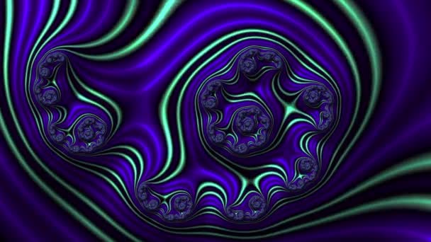 Абстрактный Фиолетовый Голубой Мрамор Рельеф Трехмерной Карты Гор Линейной Волной — стоковое видео
