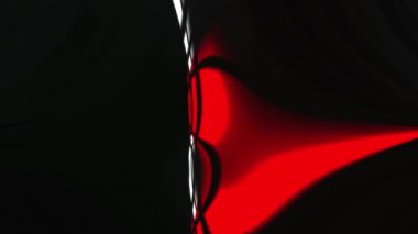 Dikey beyaz ve kırmızı ışıklar siyah arkaplanda akıyor. Modern döngü canlandırabilir arkaplan