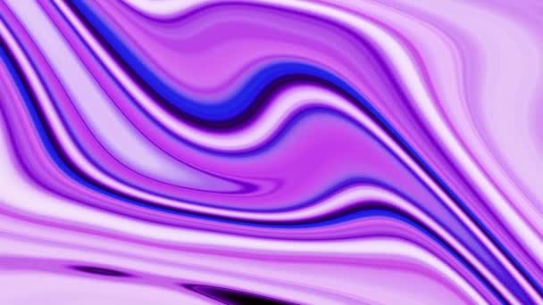 Liquid Marble Texture Flowing Mixing Together Modern Loop Able Background — Stock Video