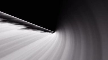 Siyah fotokopi alanı olan akışkan desenli gümüş metalik dalga. Soyut lüks modern animasyon arka planı