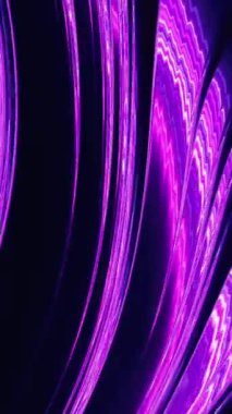 Siyah üzerine mor ve mavi dalgalar. Mermer dikey modern arkaplan canlandırması