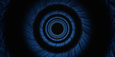 Mavi doku soyut çember arkaplanı. Büyük veri, hız arkaplanı