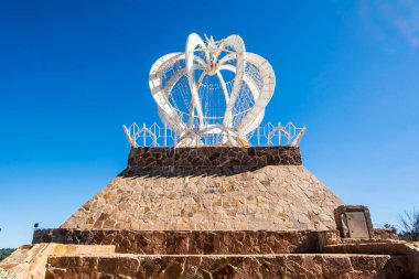 Royal monument in park of mountainous Ifrane, Morocco