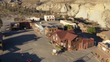 Small Old West film set called Western Leone where famous westerns were filmed on Tabernas Desert, Almeria, Andalusia, Spain