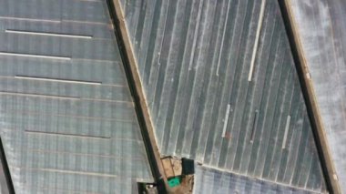 Aerial view of huge area of greenhouses, Almeria, Andalusia, Spain