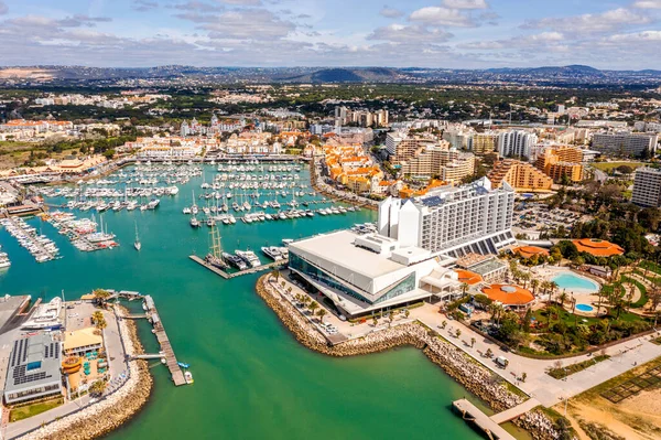 stock image Awesome view of modern, lively and sophisticated Vilamoura Coast  one of the largest leisure resorts in Europe, Vilamoura, Algarve, Portugal