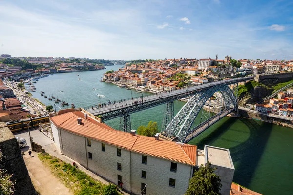 Amazing Panoramic View Oporto Gaia Douro River Aerial View Worldwide — Stock Photo, Image