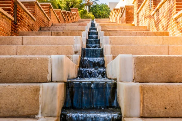 Stairs Alcazaba Almeria Fortified Complex Southern Spain Constrution Defensive Citadel — Stock Photo, Image