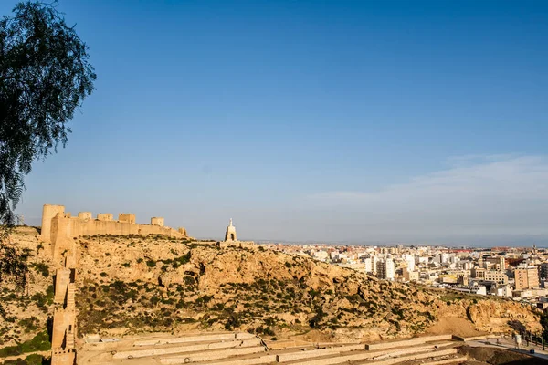 Gran Viuda Alcazaba Almería Complejo Fortificado Sur España Construcción Ciudadela —  Fotos de Stock