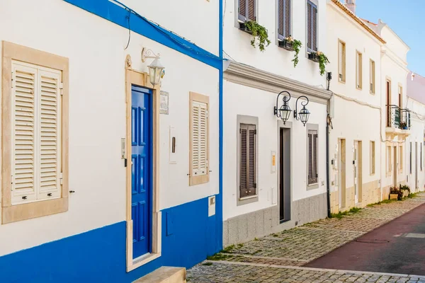 Impresionante Vista Las Casas Tradicionales Portuguesas Algarve Diseño Típico Arquitectura — Foto de Stock