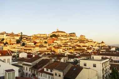 Şehrin güzel manzarası yukarıdan, Coimbra, Portekiz