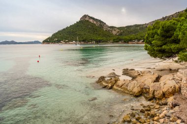 Mallorca, İspanya ve Avrupa 'daki Formentor' un güzel manzarası