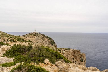 Formentor 'un inanılmaz manzarası, Mallorca İspanya, Avrupa